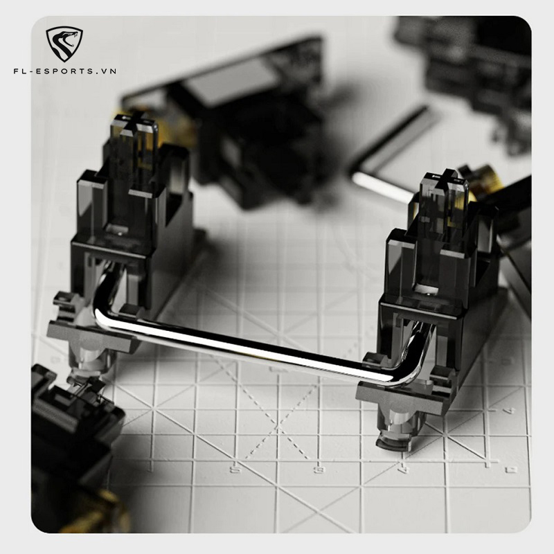 FL-Esports Stabilizers Transparent Crystal Screw-In PCB Mount