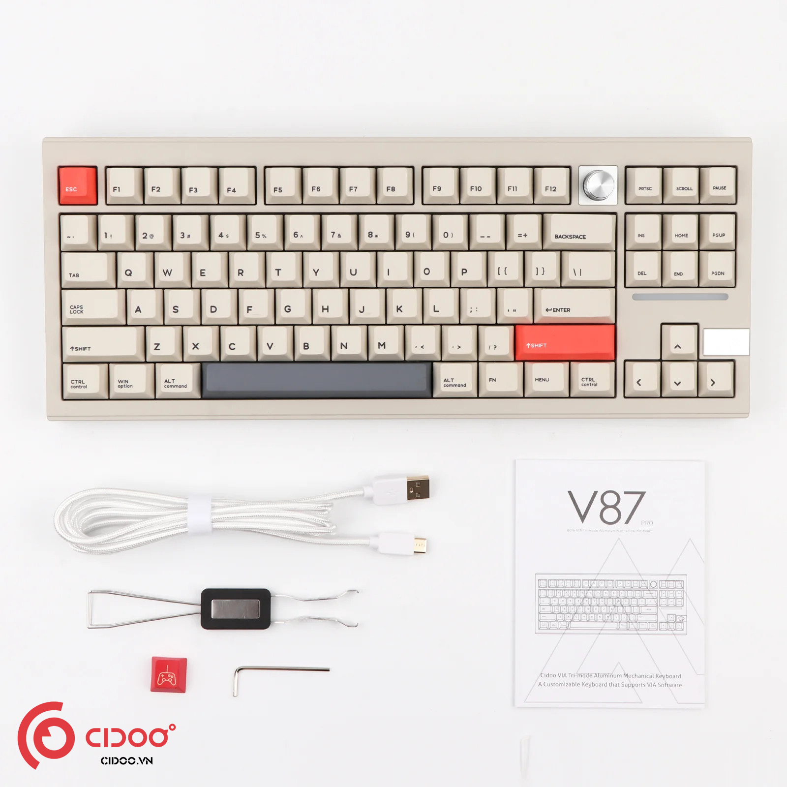 Bàn phím cơ Cidoo V87 Pro