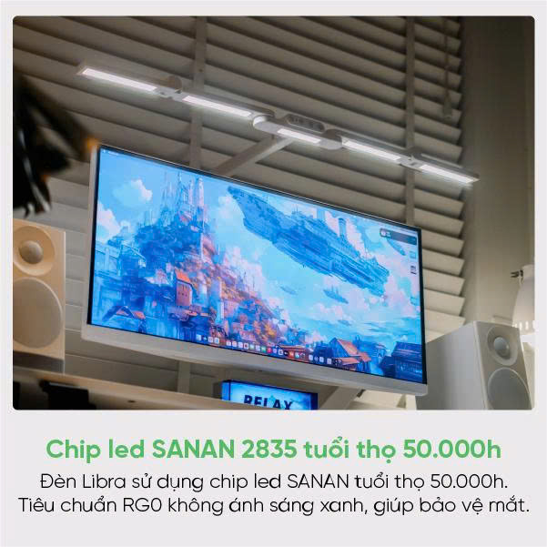 Đèn kẹp bàn thông minh Upgen Libra