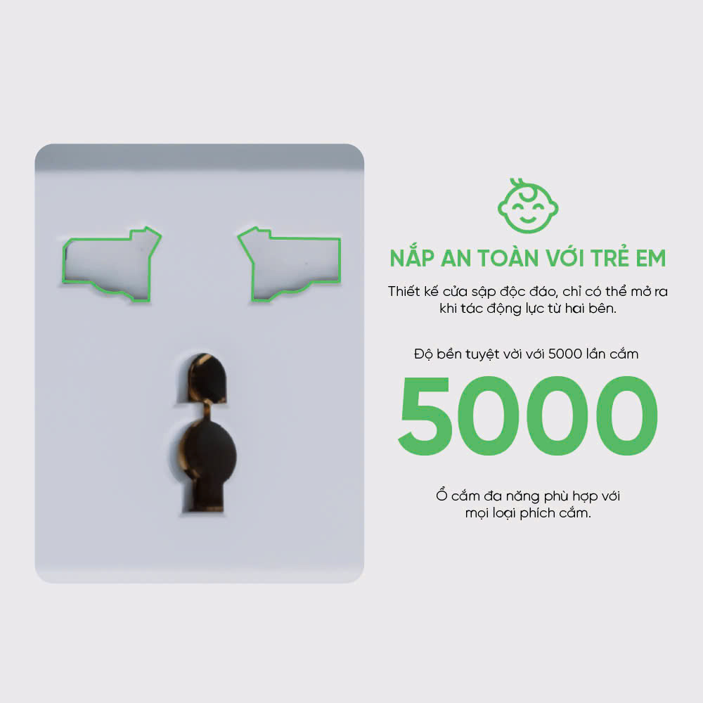 Ổ cắm điện đa năng Upgen Tower